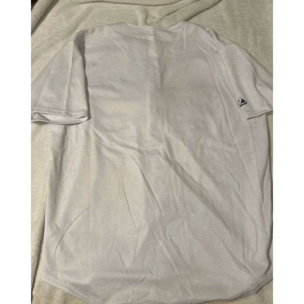 Vintage Majestic LA Dodgers Mesh Batting Jersey White Men's XLarge